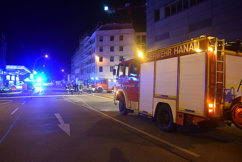 Hanau – Feuer auf dem Dach eines Neubaus